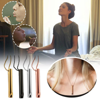 Relieve Anxiety with Adjustable Breathing Necklace