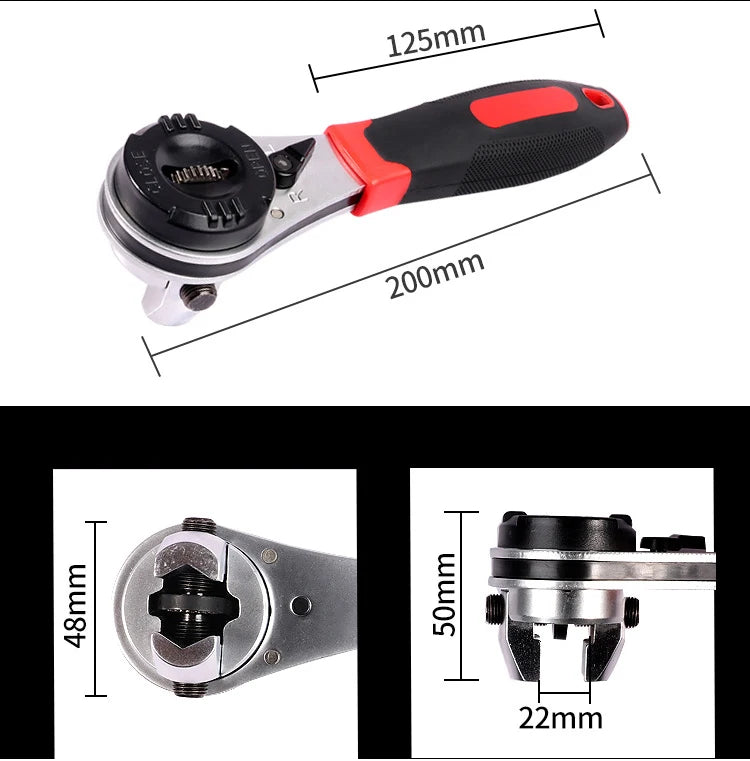 Adjustable Ratchet Wrench for Plumbing