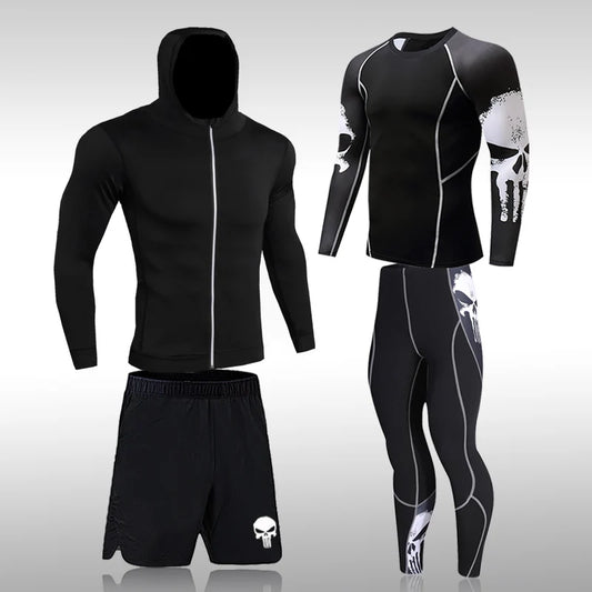 Men's Compression Sportswear Gym Tights Set for Workout