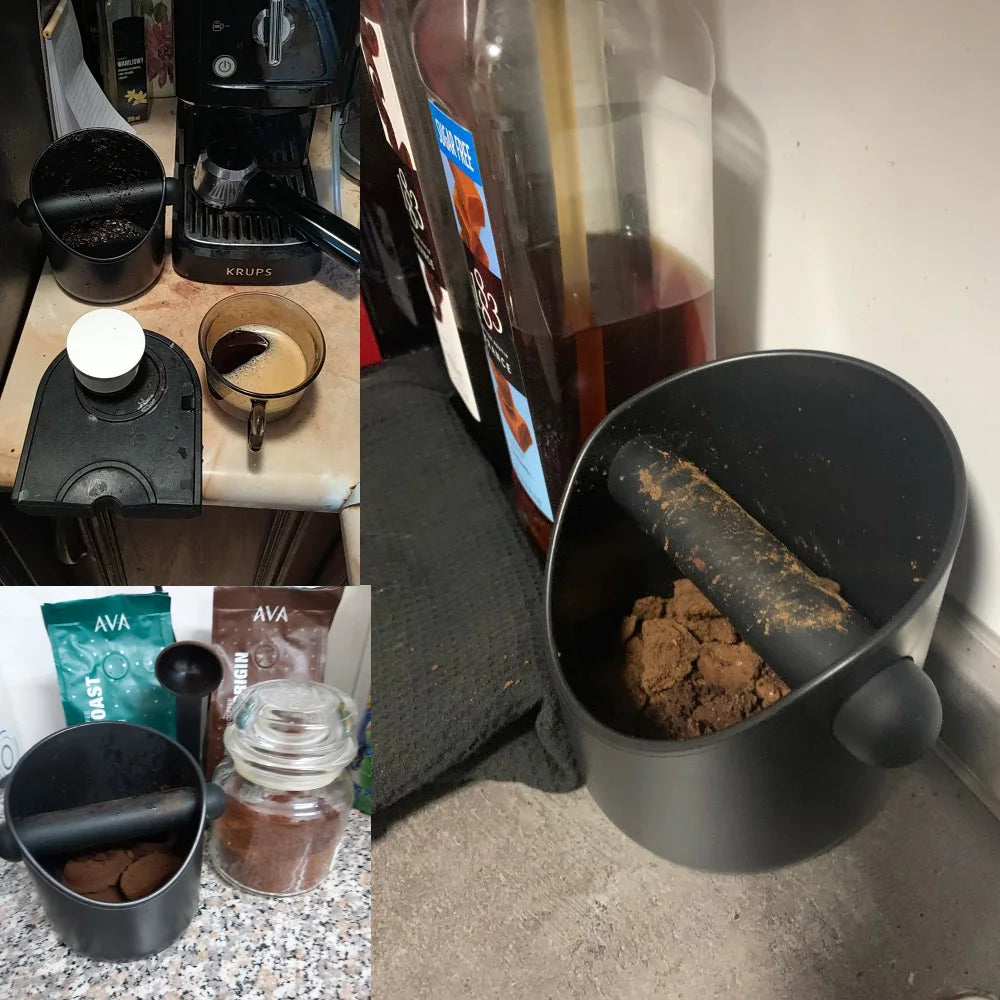 Anti-Slip Coffee Knock Box - Espresso Waste Bin