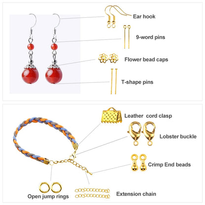 Alloy Jewelry Findings Set - DIY Jewelry Making Kit