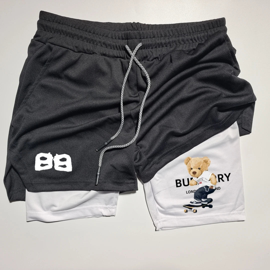 2-in-1 Breathable Running Shorts