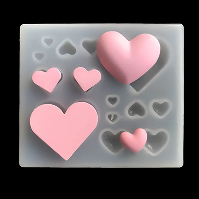 3D Heart Silicone Mold for Jewelry Making