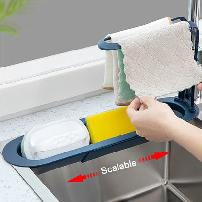 Telescopic Sink Shelf Drainer Rack