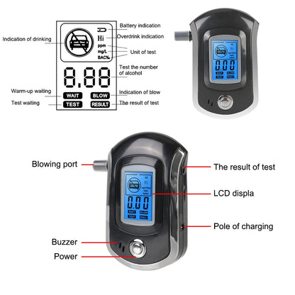 Smart Digital Alcohol Tester Analyzer