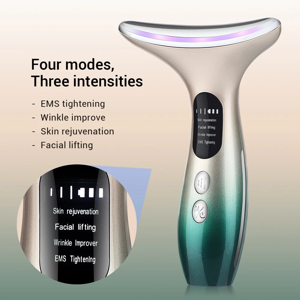 LED Photon Therapy Neck Face Massager