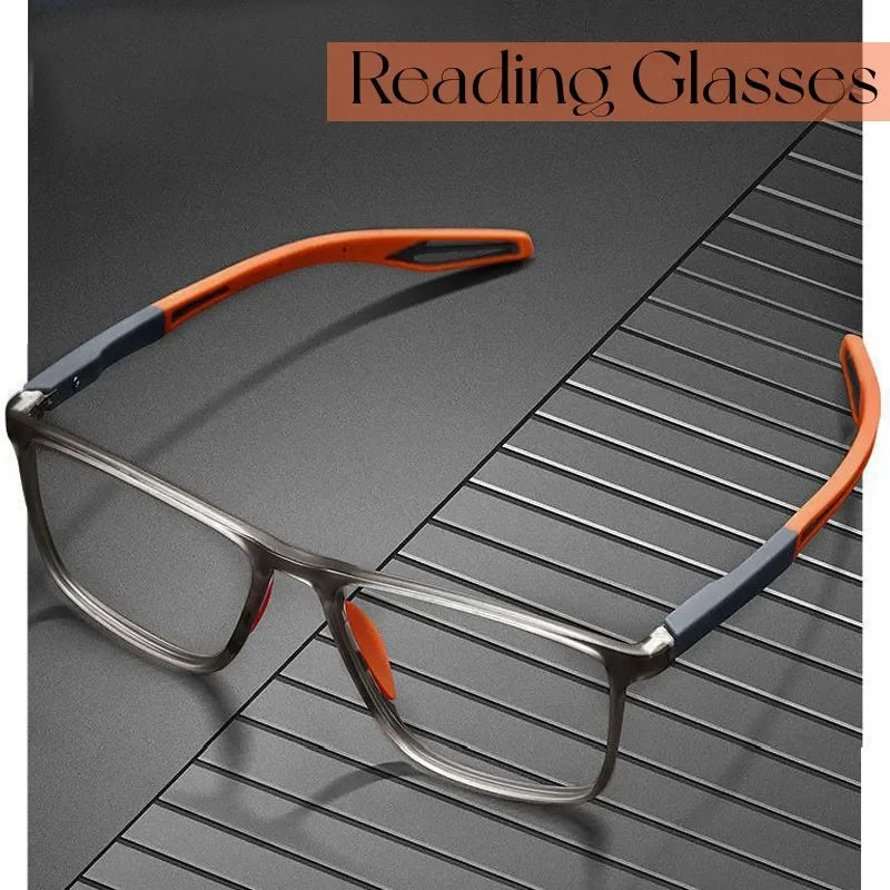 Ultralight TR90 Sport Reading Glasses for Women/Men +4.0 Diopters