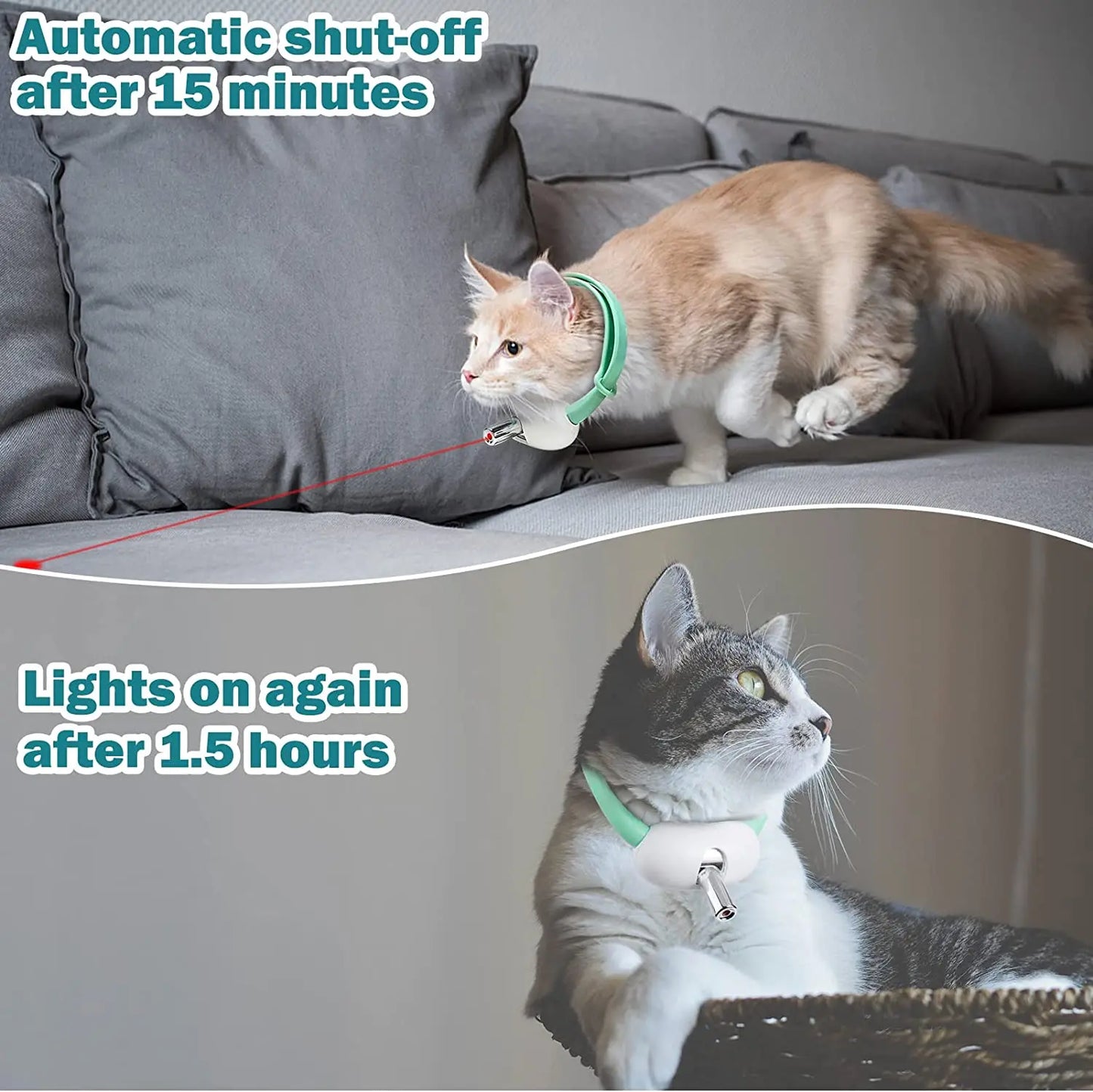 Smart Laser Cat Toy Collar