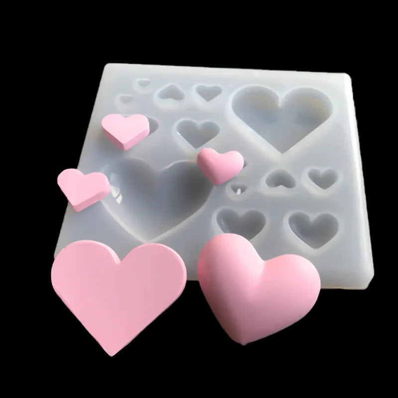 3D Heart Silicone Mold for Jewelry Making