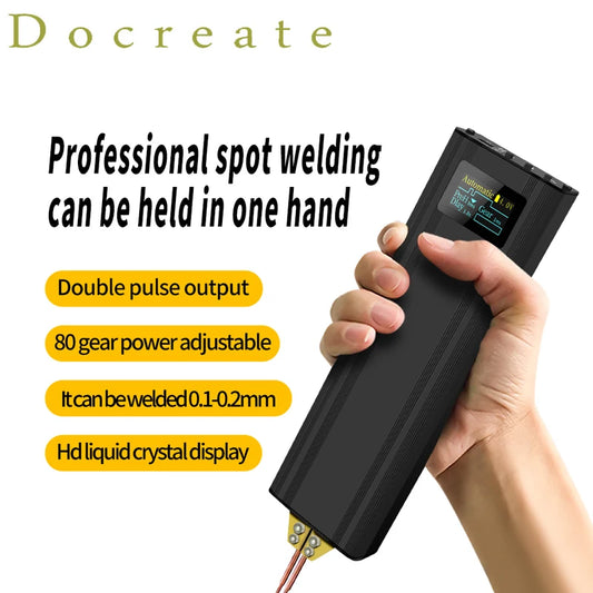 80 Gears Spot Welder Portable Handheld Mini Welding Machine