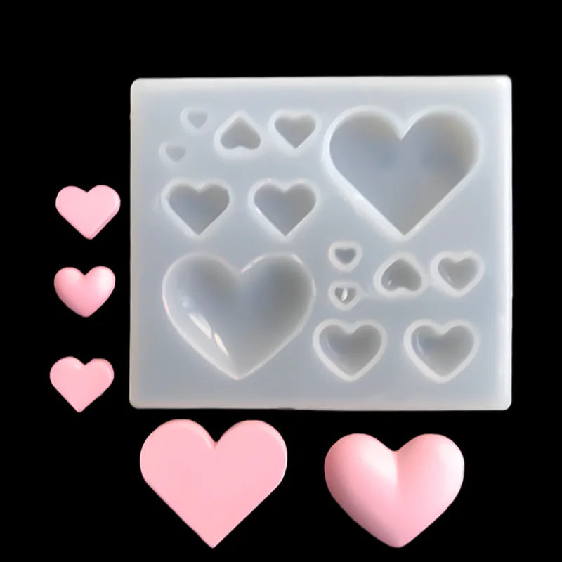 3D Heart Silicone Mold for Jewelry Making