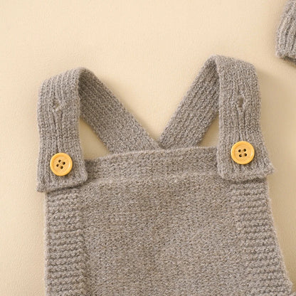 Cozy Baby Rompers & Hats Set