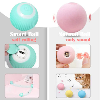 Smart Self-Rolling Cat Toy - Interactive Electric Ball