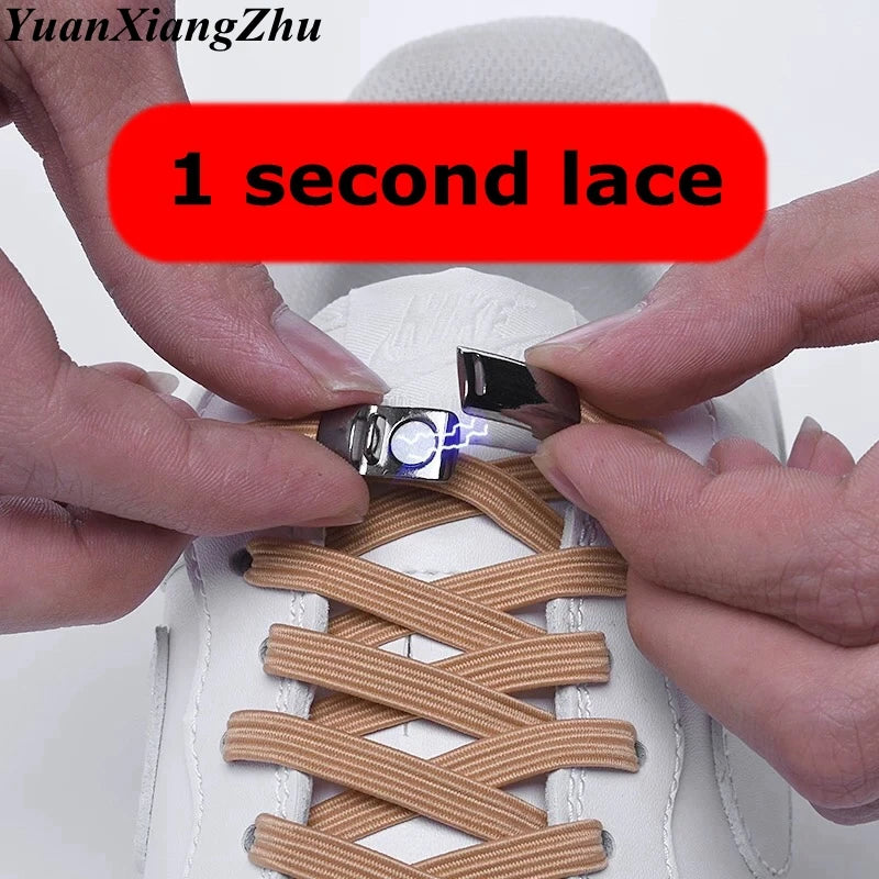 New Elastic Magnetic Locking ShoeLaces - Adults & Kids