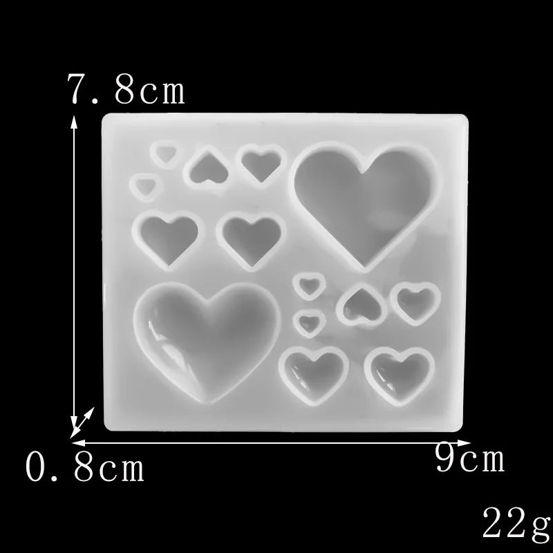 3D Heart Silicone Mold for Jewelry Making