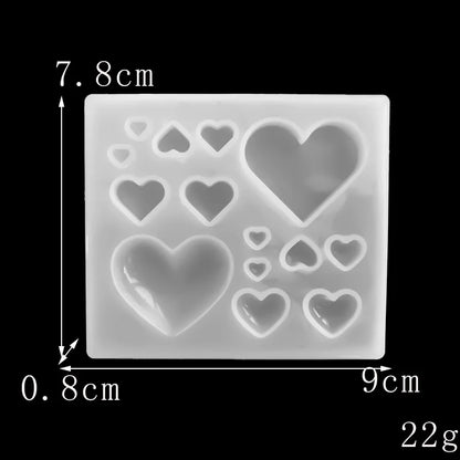 3D Heart Silicone Mold for Jewelry Making