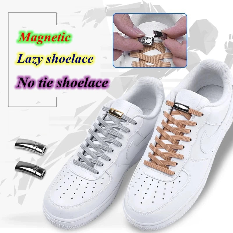 New Elastic Magnetic Locking ShoeLaces - Adults & Kids