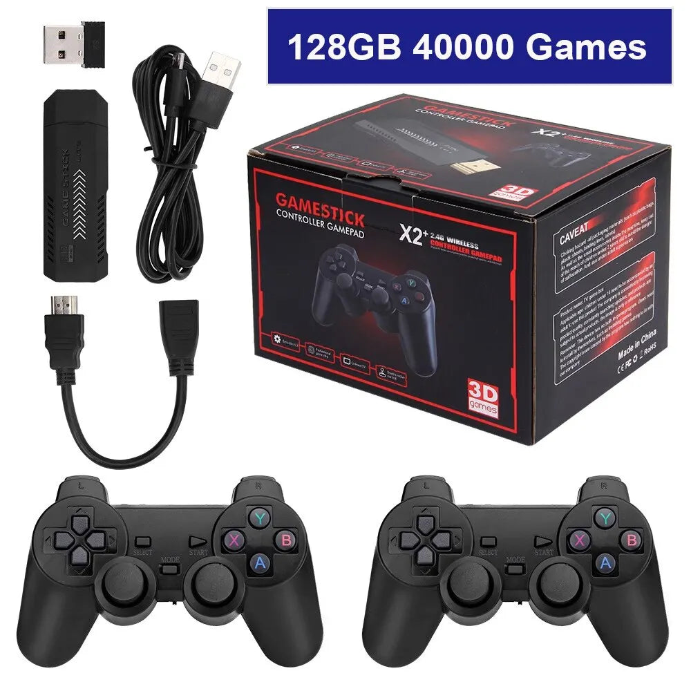 BOYHOM X2 Plus 256G Retro Game Console - 3D HD, Wireless Controller, Multi-Emulator Support for PS1/N64/DC - Japanese Language